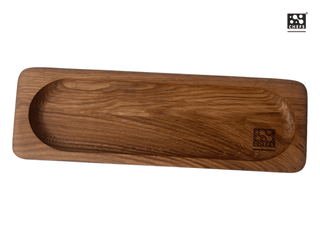 Chefs Soul Pjaustymas ir smulkinimas Ąžuolinė stačiakampio formos duonos serviravimo lentelė Chefs Soul Blanche, 40 x 13