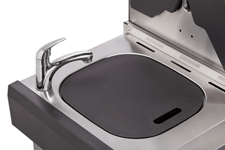 Enders Dujiniai griliai Dujinis Grilis Enders Kansas II Pro 4 Sik Profi Turbo su Turbo Zona, Kriaukle ir Šonine Virykle, Plieno Spalvos