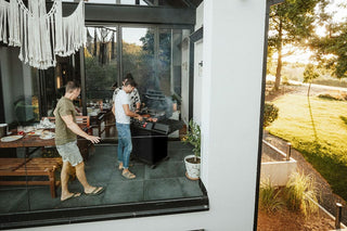 Enders Dujiniai griliai Dujinis Grilis Enders Monroe Pro 3 SIK Turbo Shadow su Turbo Zona ir Šonine Virykle, Grafito Spalvos