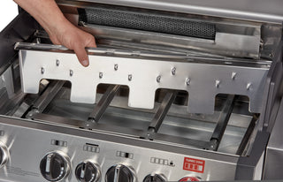 Enders Dujiniai griliai Dujinis Grilis Enders Monroe Pro 4 SIK Turbo su Turbo Zona ir Šonine Virykle, Plieno Spalvos