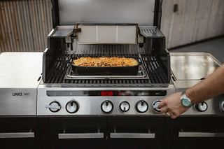 Enders Dujiniai griliai Dujinis Grilis Enders Uniq Pro 3 Ik Kitchen Cruster su Turbo Zona, Juodas/Plieno Spalvos