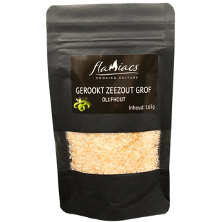 Flamiacs Prieskoniai ir malūnėliai Flamiacs rūkyta alyvuogių druska, 165 g