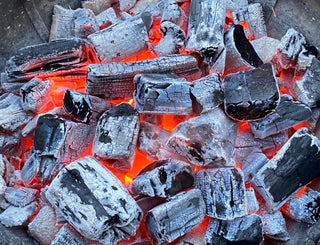 Grillep Kuras Premium klasės alksnio anglys Grillep Big Lump, 50L