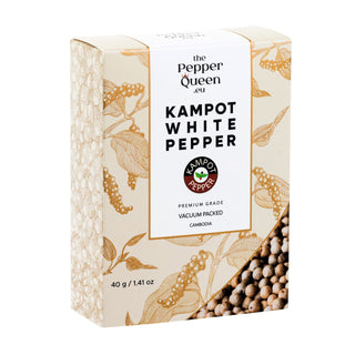 Kampot Pepper Prieskoniai ir malūnėliai Baltieji kampoto pipirai Kampot White Pepper, 40 gr