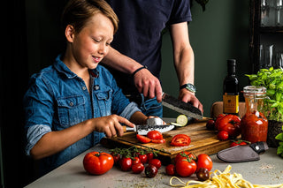 STYLE DE VIE Pjaustymas ir smulkinimas Japoniško plieno peilis STYLE DE VIE Olive Forged, Kid's Chef, 12 cm (šefo peilis vaikams)