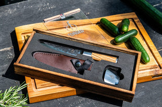 STYLE DE VIE Pjaustymas ir smulkinimas Japoniško plieno peilis STYLE DE VIE Olive Forged, Kid's Chef, 12 cm (šefo peilis vaikams)