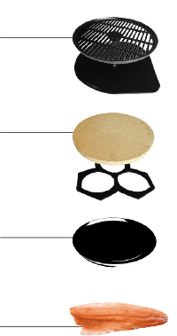 Augoust Atviri griliai Daugiafunkcė lauko kepsninė-orkaitė Augoust Four-grill Gastronomique