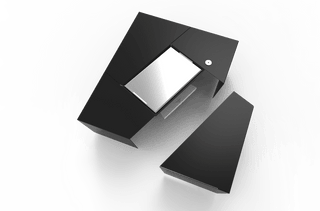 Augoust Atviri griliai Stilinga ugniavietė-staliukas Augoust Brasero Lounge, juoda, su stalčiumi