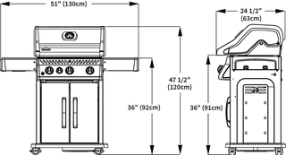 Napoleon Dujinis Grilis Phantom Rogue PRO-S 425, 2025 m., juodas matinis