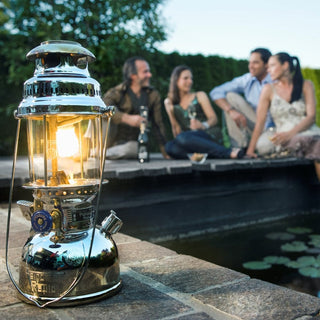 Petromax Apšvietimas Parafino lempa PETROMAX HK 500, chromas, aukštis 40 cm, 400 vatų šviesos srautas