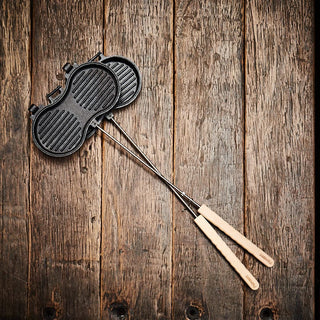 Petromax Indai iš ketaus Ketaus mėsainių keptuvė PETROMAX Burger Iron 3,5 x 26 x 70 cm