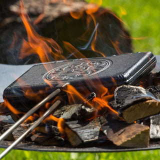 Petromax Indai iš ketaus Ketaus vaflių keptuvė PETROMAX, trumpa rankena,  3 x 19,4 x 49 cm