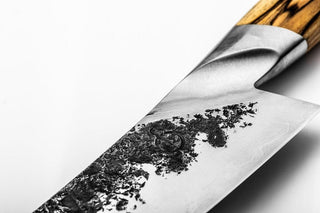 STYLE DE VIE Pjaustymas ir smulkinimas Japoniško stiliaus peilis STYLE DE VIE, Katai Forged, Santoku, 14 cm