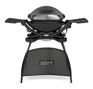 WEBER Elektriniai griliai Elektrinis grilis WEBER Q 2400 su stovu ir šoninėmis lentynėlėmis, ketaus grotelės 54 x 39 cm, 2,2 kW