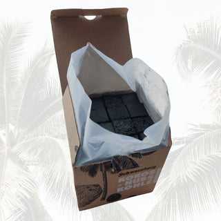 Pressed coconut shell charcoal cubes SCHWARZBERG, 1 kg