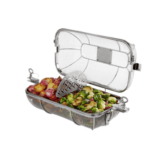 WEBER CRAFTED ROTISSERIE grilling basket 19x48x20cm, 7686 - WEBER - Evelostore