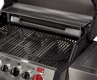 Enders Monroe Pro 3 SIK Turbo Gas Grill with Turbo Zone and Side Cooker, Steel Colours