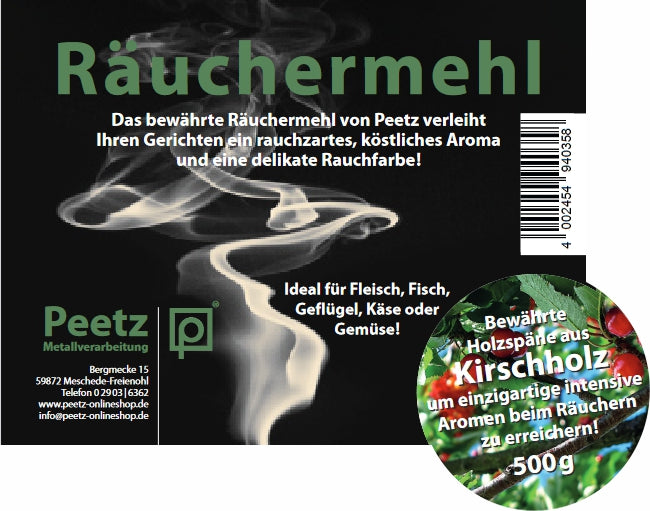 Medžio drožlės Peetz Kirsche (Vyšnia) 500 g