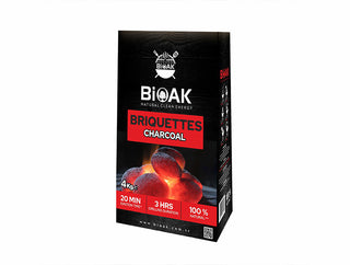 Pressed coconut shell charcoal briquettes King Crocodile, 10 kg