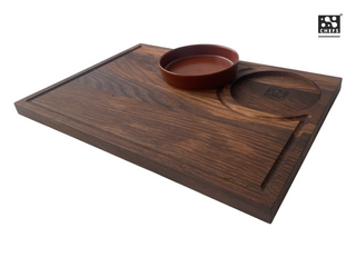 Oak cutting board with bowl Chefs Soul Woodcove, 39 x 27