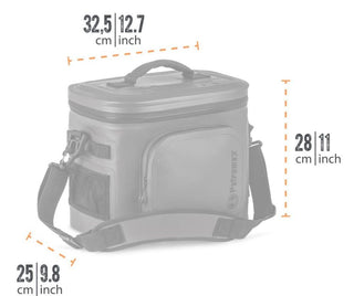 Šaltkrepšis PETROMAX 22L, pilkas, 2.5kg, 43 x 34.5 x 34.5 cm