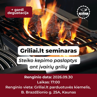 Griliai.lt seminar: the secrets of cooking steak with a gas grill | Ticket