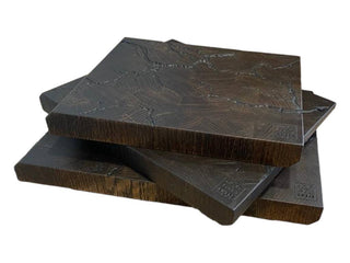 Oak cutting board Chefs Soul Lightstruck, dark 30 x 45