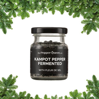 Kampot Pepper Queen Fermented – fermentuoti Kampoto pipirai su Fleur de Sel druska