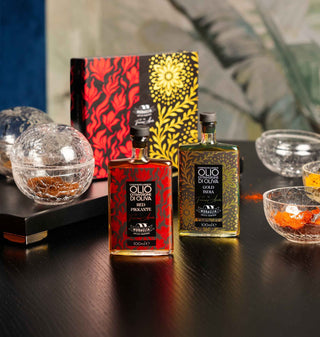 Muraglia Aromatics by Francesco Apreda aliejų rinkinys Red Pikkante ir Gold India, 2 x 100 ml
