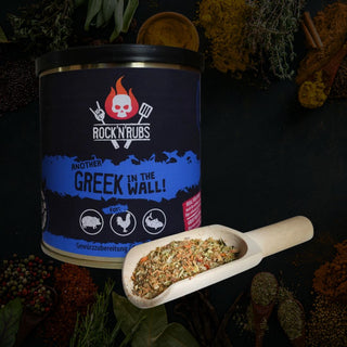 ROCK'N'RUBS  Frontline Universalūs Prieskoniai "Another Greek in the Wall" (graikiškiems patiekalams), 140 g