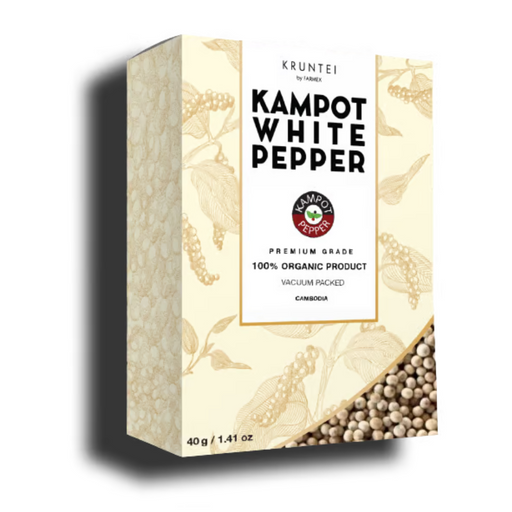 Baltieji kampoto pipirai Kampot White Pepper, 40 gr