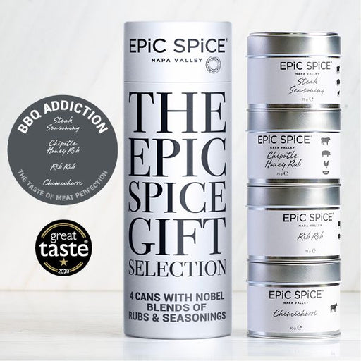 Epic Spice Napa Valley BBQ Addiction, Tobulam Mėsos Skoniui, prieskonių rinkinys, 4 vnt