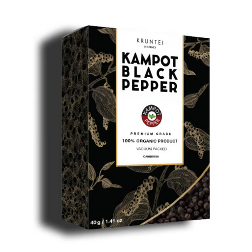 Juodieji kampoto pipirai Kampot Black Pepper, 40 gr