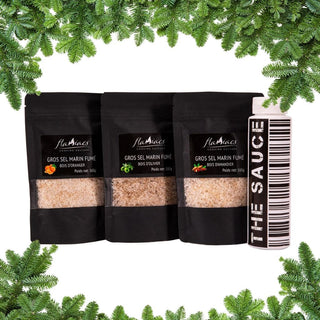 Rūkytų jūros druskų dovanų rinkinys – šventinis pasirinkimas gurmanui.“