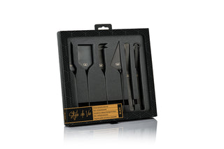 Cheese and butter knife set STYLE DE VIE, 6 pcs, Black