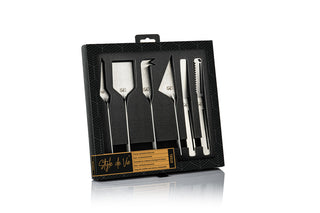 Cheese and butter knife set STYLE DE VIE, 6 pcs., Silver