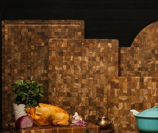 Teakhaus Pjaustymas ir smulkinimas Pjaustymo lentelė Teakhaus Butcher Block Medium Thick, 40.5 x 30.5 x 4 cm