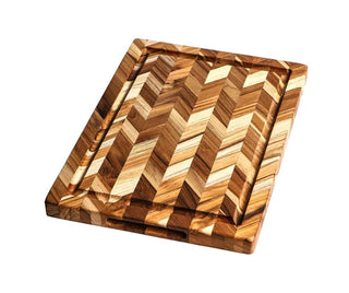 Teakhaus Pjaustymas ir smulkinimas Pjaustymo lentelė Teakhaus Herringbone Medium Thickness (L), 46 x 36 x 2,5 cm