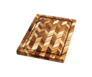 Teakhaus Pjaustymas ir smulkinimas Pjaustymo lentelė Teakhaus Herringbone Medium Thickness (M), 36 x 26 x 2.5 cm