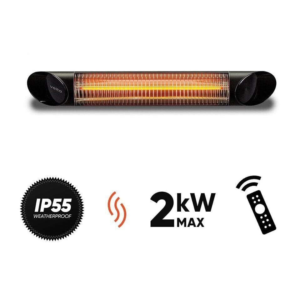 Infrared heater Veito Blade kW, black –