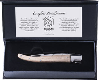 Pocket knife LAGUIOLE by STYLE DE VIE, maple