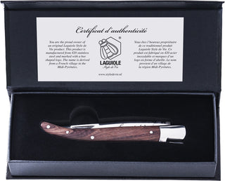 Pocket knife LAGUIOLE by STYLE DE VIE, mahogany