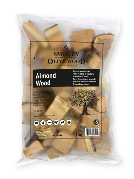 Medžio gabaliukai SMOKEY OLIVE WOOD Almond (Migdolas) No.5, 5 kg