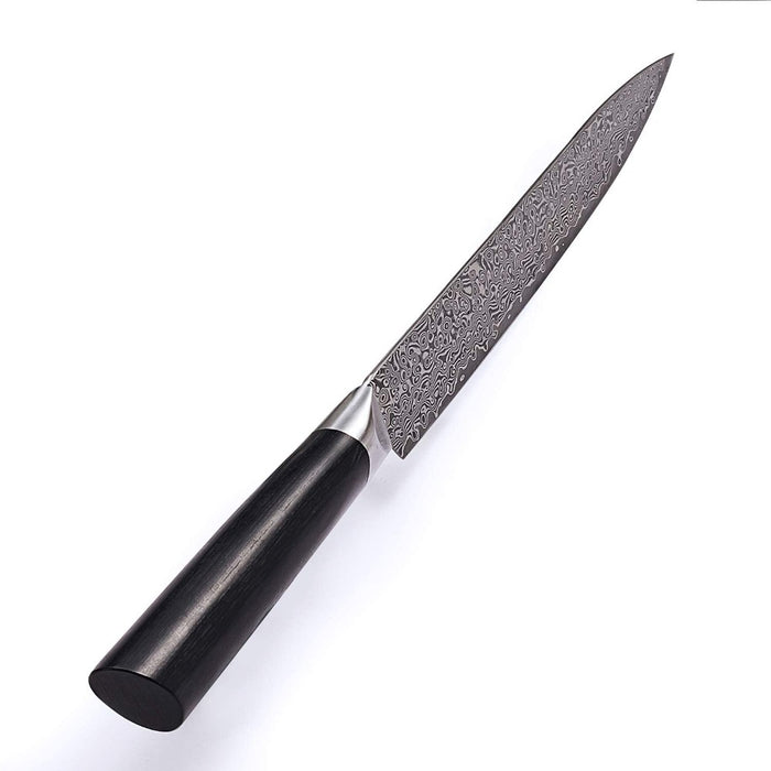 Japoniško Damasko plieno peilis OLEIO Zayiko, Black Edition, pjaustymo (Carving), 21 cm