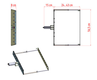 NEVARTYK automatic barbecue grill system, 9 skewers, Accessory for barbecues