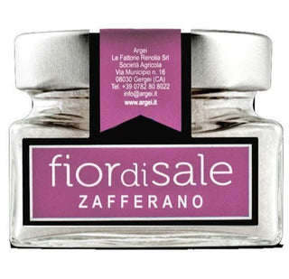 Kiti Prieskoniai ir malūnėliai Sardinijos jūros druskos dribsniai FIOR DI SALE su šafranu, 100 g
