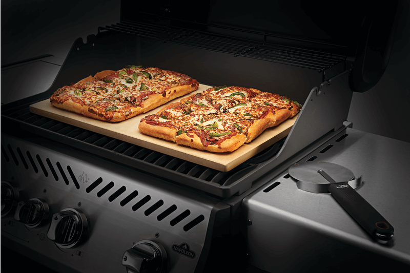 Pierre à Pizza Napoleon Cordiérite 51x34 Cm - Cuisson Parfaite Pour Barbecue à Gaz
