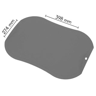 Cutting board ZYLE, non-scratch, light grey, size L