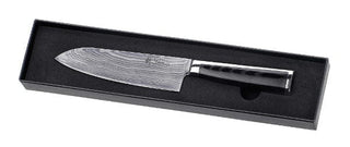 OLEIO Pjaustymas ir smulkinimas Japoniško Damasko plieno peilis OLEIO, Wakoli Migan, Santoku, 17 cm