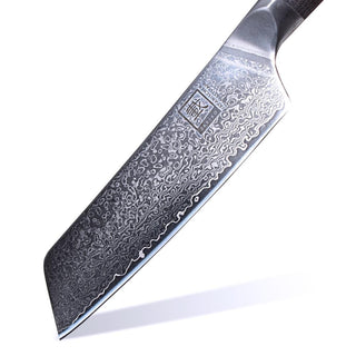 OLEIO Pjaustymas ir smulkinimas Japoniško Damasko plieno peilis OLEIO Zayiko, PROFI, Santoku, 16 cm